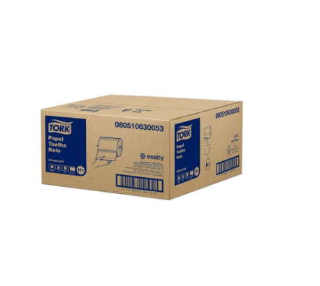 Tork Advanced Toalha Rolo folha simples 4 rolos de 250 m Tork Advanced Toalha Rolo folha simples 4 rolos de 250 m
